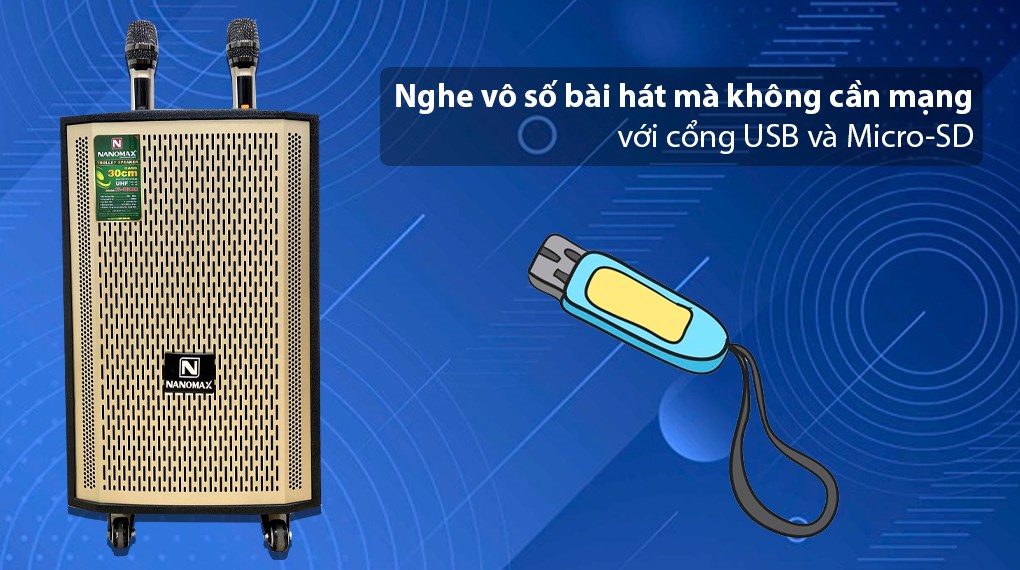 Loa Kéo Karaoke Nanomax S-800