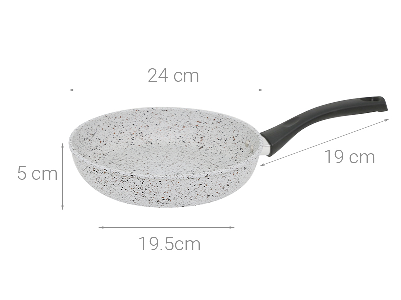 Chảo nhôm chống dính đáy từ 24 cm Supor F23A24IH