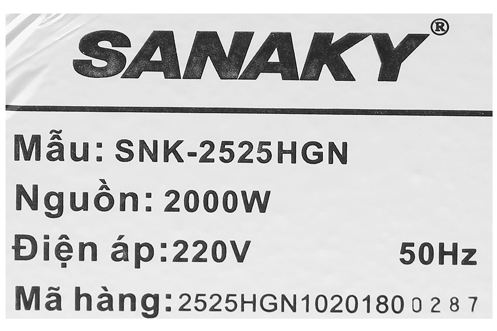 Bếp hồng ngoại Sanaky SNK 2525HGN