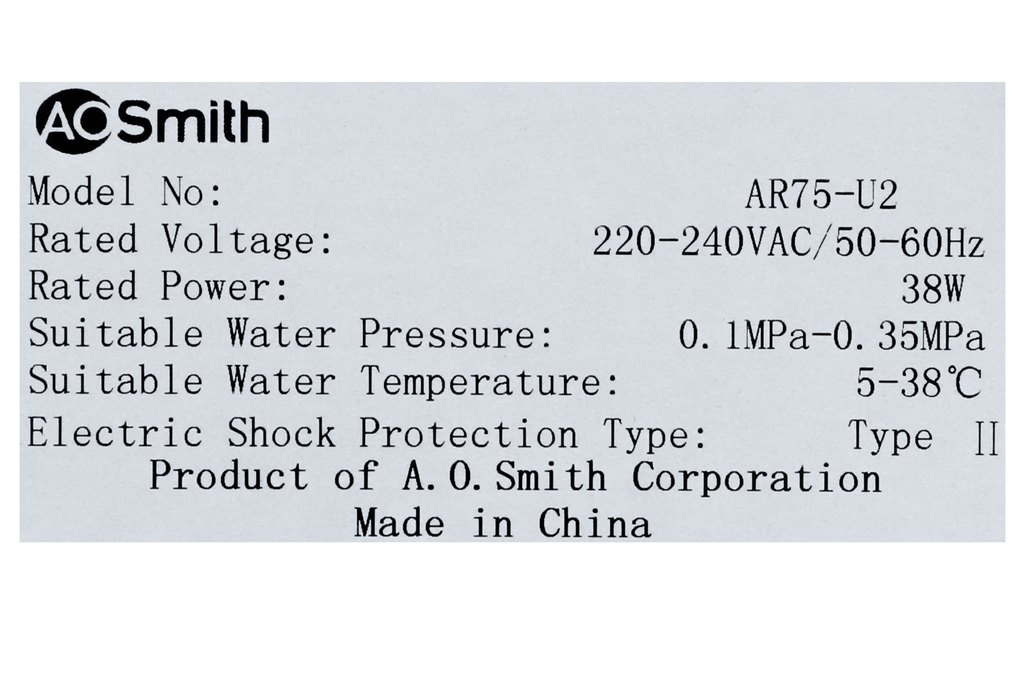 Bán máy lọc nước AOSMITH AR75-U2 (Imei) 5 lõi