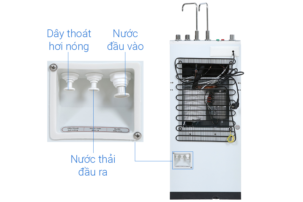 Máy lọc nước RO nóng nguội lạnh Dmax DMW-43710H 10 lõi giá tốt