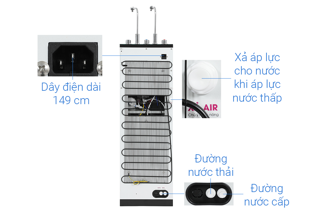 Máy lọc nước RO nóng lạnh Mutosi MP-6100HCE 10 lõi giá tốt