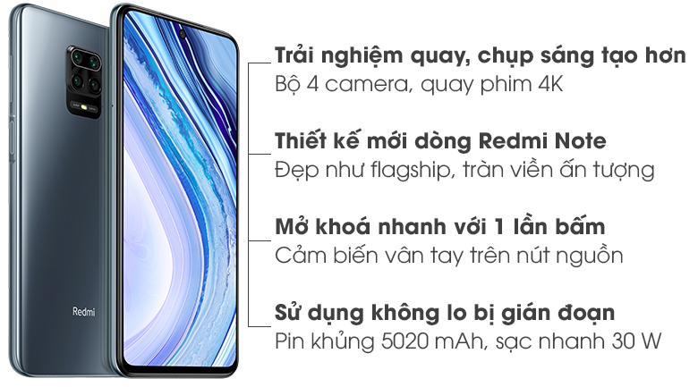 Điện thoại Xiaomi Redmi Note 9 Pro (6GB/64GB)