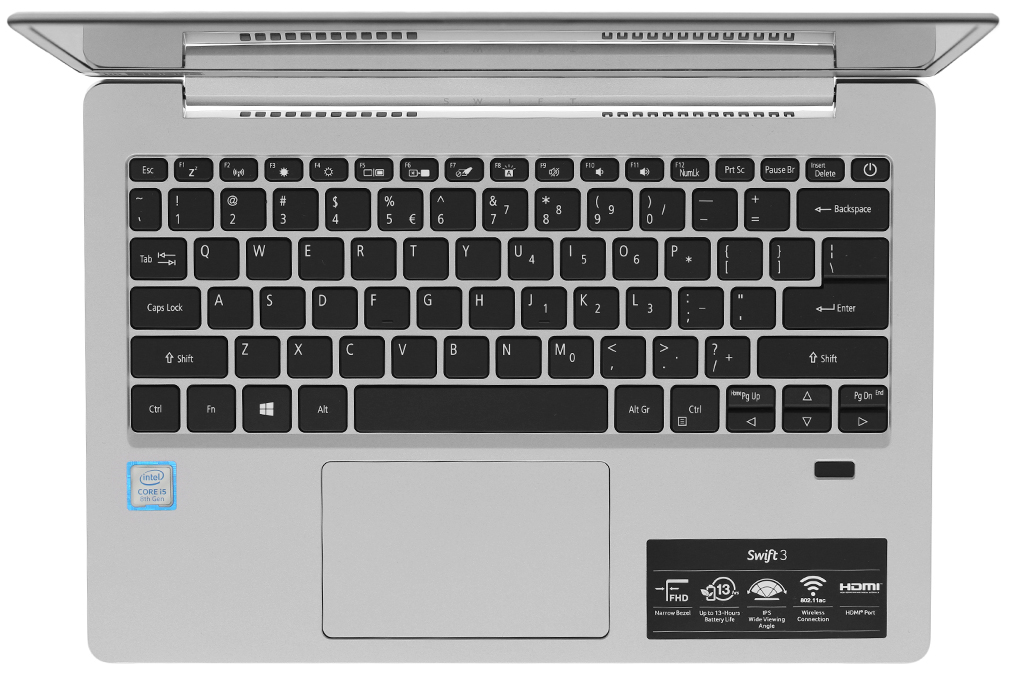Laptop Acer Swift 3 SF313 51 56UW i5 8250U/8GB/256GB/Win10 (NX.H3ZSV.002) giá tốt