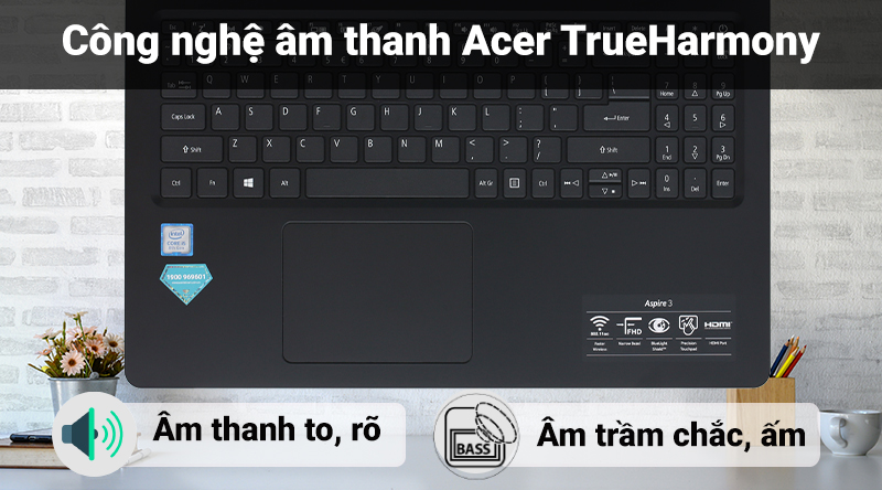 Laptop Acer Aspire A315 54 558R i5 8265U/4GB/1TB/Win10 (NX.HEFSV.005)