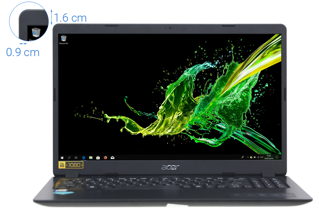 Laptop Acer Aspire A315 54 558R i5 8265U/4GB/1TB/Win10 (NX.HEFSV.005) chính hãng