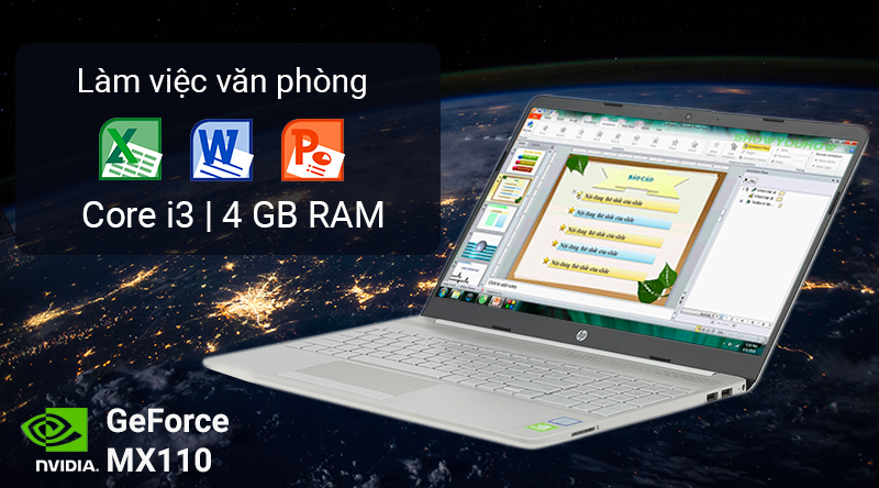 Laptop HP 15s du0042TX i3 7020U/4GB/1TB/2GB MX110/Win10 (6ZF75PA)