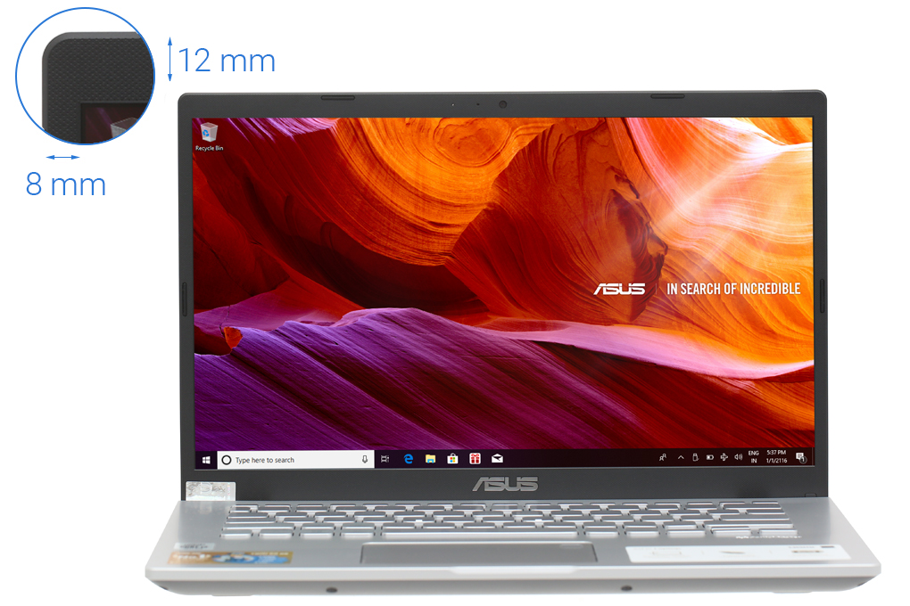 Laptop Asus VivoBook X409JA i3 1005G1/4GB/512GB/Win10 (EK015T) chính hãng