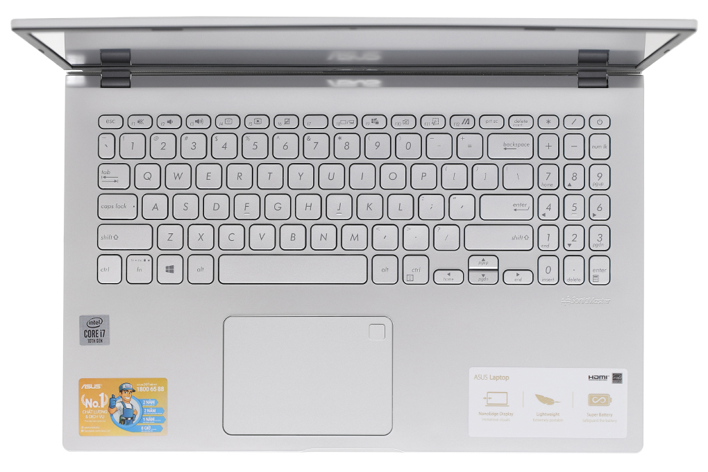 Laptop Asus VivoBook X509JA i7 1065G7/8GB/512GB/Office H&S2019/Win10 (EJ232TS) giá tốt