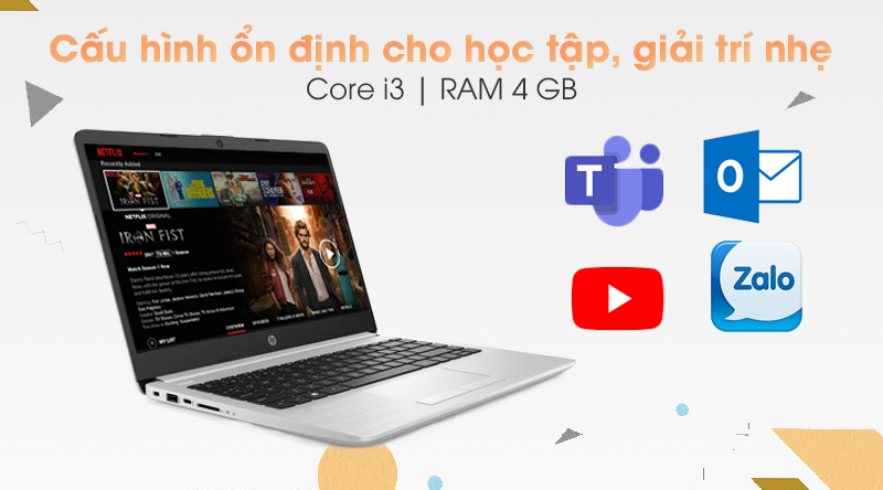 Laptop HP 348 G7 i3 8130U/4GB/256GB/Win10 (9PG83PA)