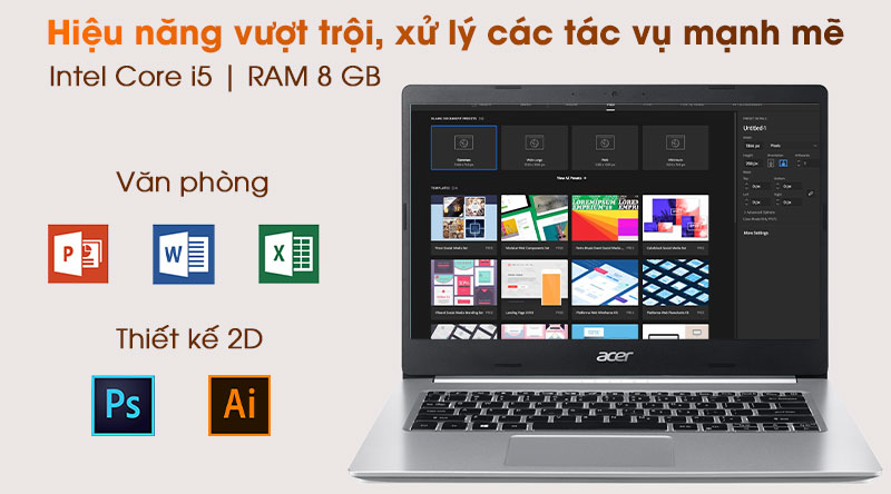Laptop Acer Aspire A514 53 5921 i5 1035G1/8GB/512GB/Win10 (NX.HUPSV.001)