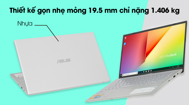 Laptop Asus VivoBook A412FA i3 10110U/4GB/32GB+512GB/Win10 (EK1179T)