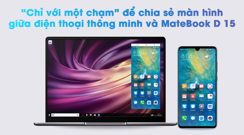 Laptop Huawei MateBook D 15 R5 3500U 8GB/256GB+1TB/Win10 (Boh-WAQ9R)