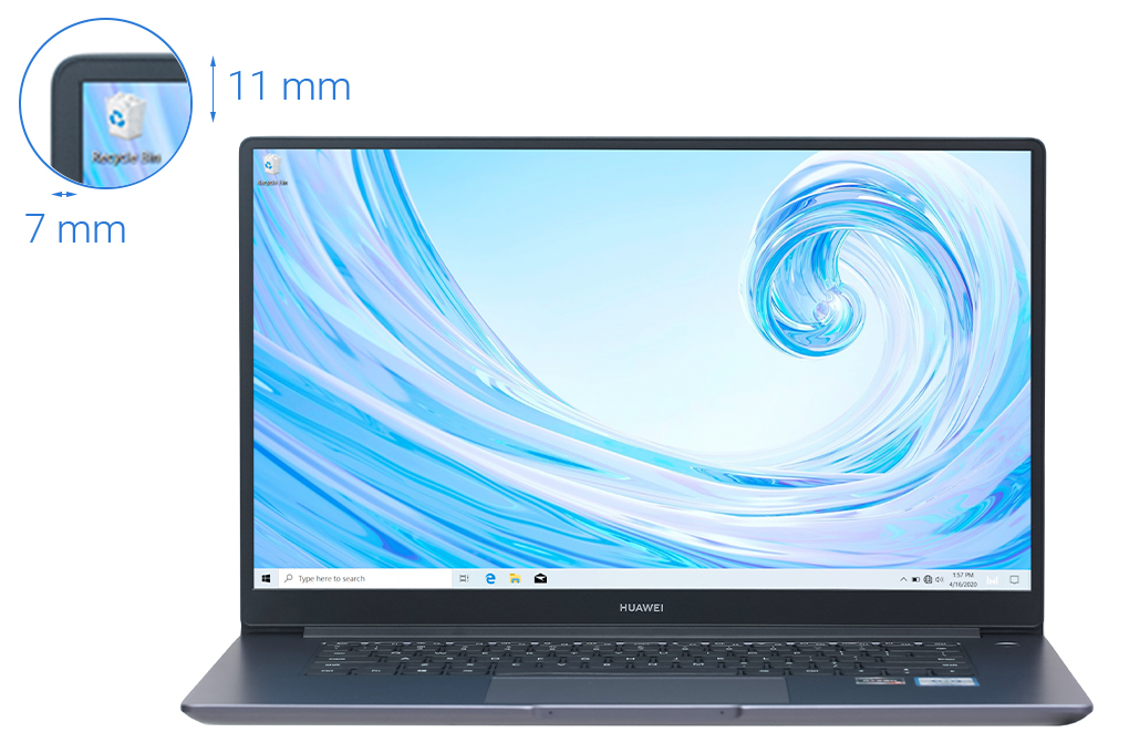Laptop Huawei MateBook D 15 R5 3500U 8GB/256GB+1TB/Win10 (Boh-WAQ9R) chính hãng