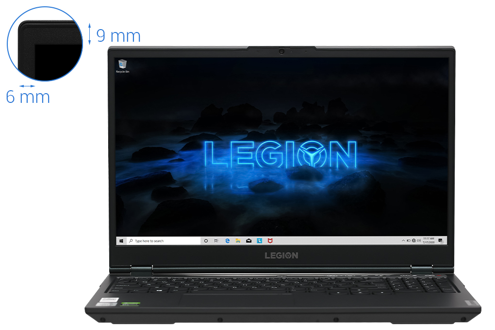Laptop Lenovo Legion 5 15IMH05 i7 10750H/8GB/256GB+1TB/120Hz/4GB GTX1650/Win10 (82AU0051VN) chính hãng