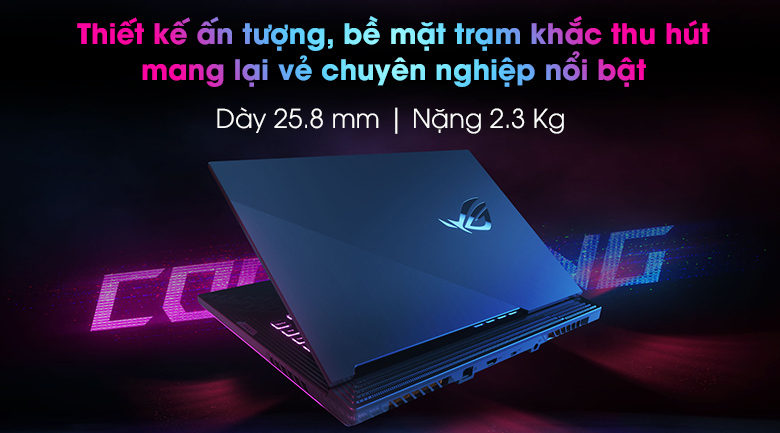 Laptop Asus Gaming Rog Strix G512 i7 10750H/8GB/512GB/144Hz/4GB GTX1650Ti/Win10 (IAL001T)