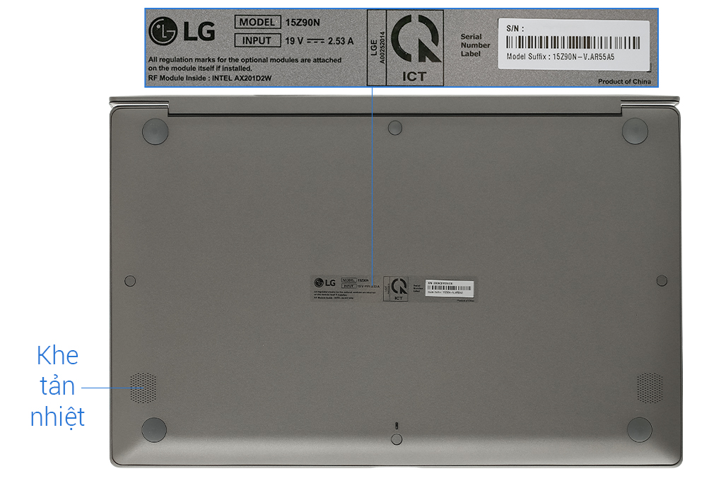 Laptop LG Gram 15 i5 1035G7/8GB/512GB/Win10 (15Z90N-V.AR55A5)