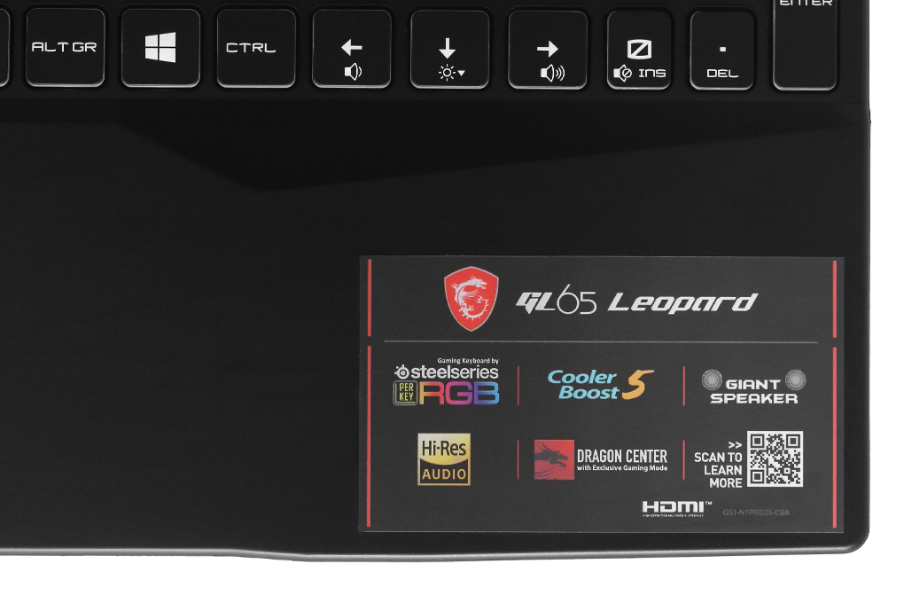 Laptop MSI Gaming Leopard 10SDK GL65 i7 10750H/16GB/512GB/144Hz/6GB GTX1660Ti/Win10 (242VN)