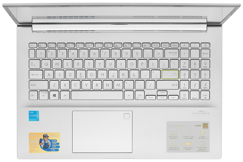 Laptop Asus VivoBook A515EA i3 1115G4/8GB/512GB/Win10 (BQ497T) giá tốt