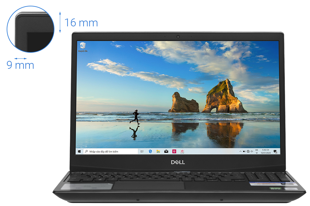 Laptop Dell G5 15 5500 i7 10750H/16GB/512GB/144Hz/6GB RTX2060/Win10 (70228123) chính hãng