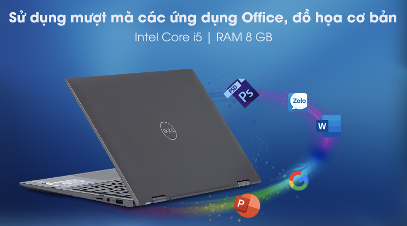 Laptop Dell Inspiron 7306 i5 1135G7/8GB/512GB/Touch/Pen/Win10 (N3I5202W)
