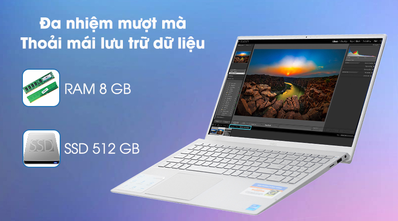 Laptop Dell Inspiron 5502 i5 1135G7/8GB/512GB/Win10 (1XGR11)
