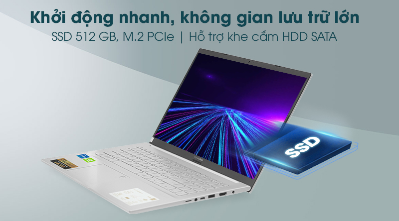 Laptop Asus VivoBook A515EP i5 1135G7/8GB/512GB/2GB MX330/Win10 (BQ194T)