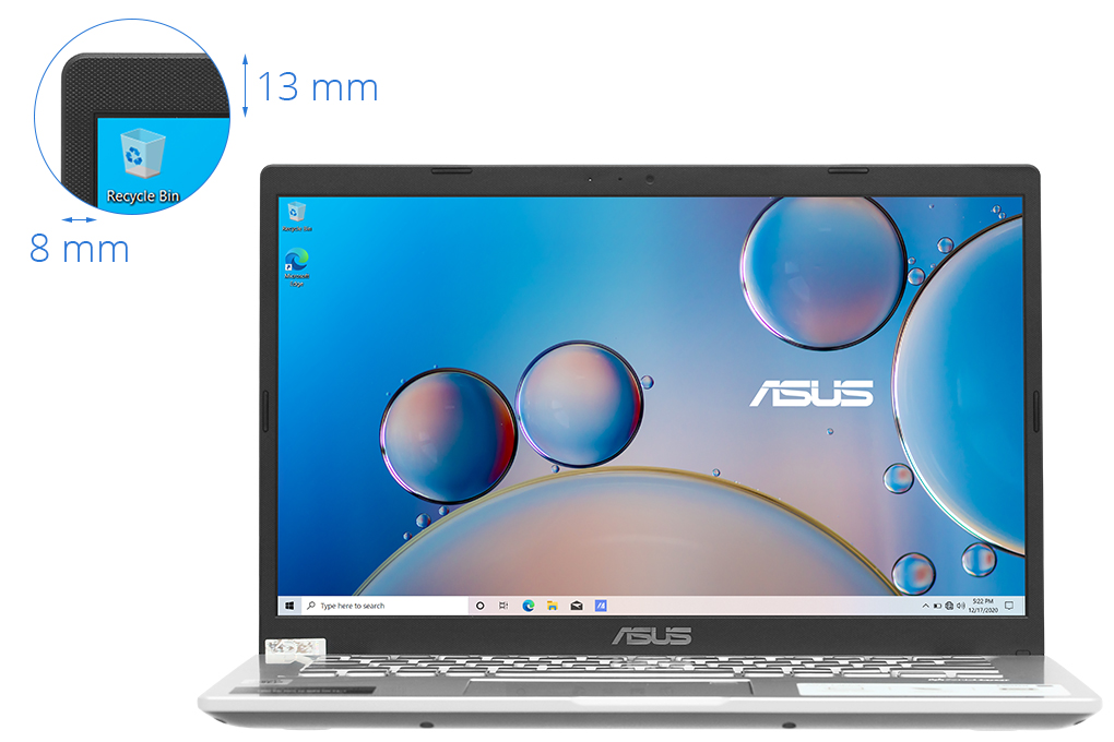 Laptop Asus VivoBook X415JA i3 1005G1/4GB/512GB/Win10 (EK258T) chính hãng