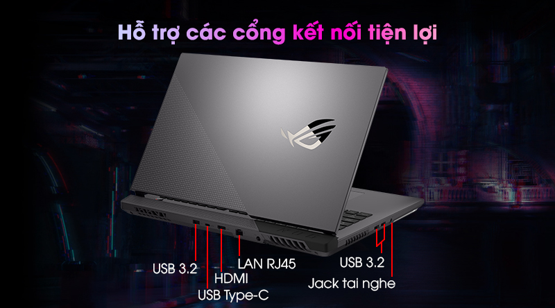 Laptop Asus Rog Strix Scar 17 G713QR R7 5800H/16GB/1TB SSD/8GB RTX3070/Balo/Win10 (HG072T)