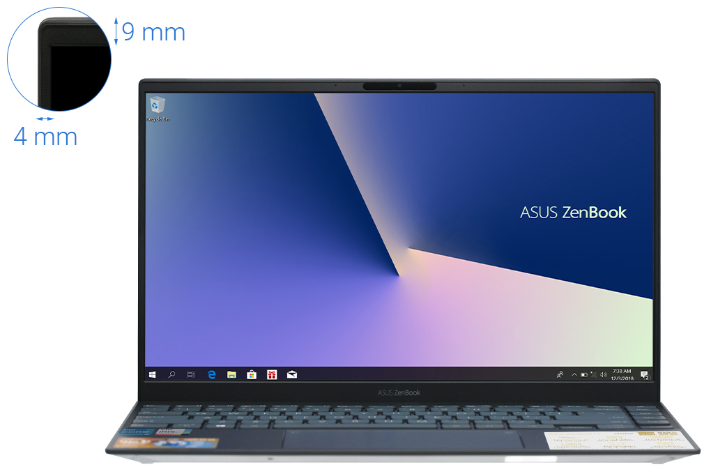 Laptop Asus ZenBook UX325EA i5 1135G7/8GB/256GB/Túi/Win10 (EG079T) chính hãng