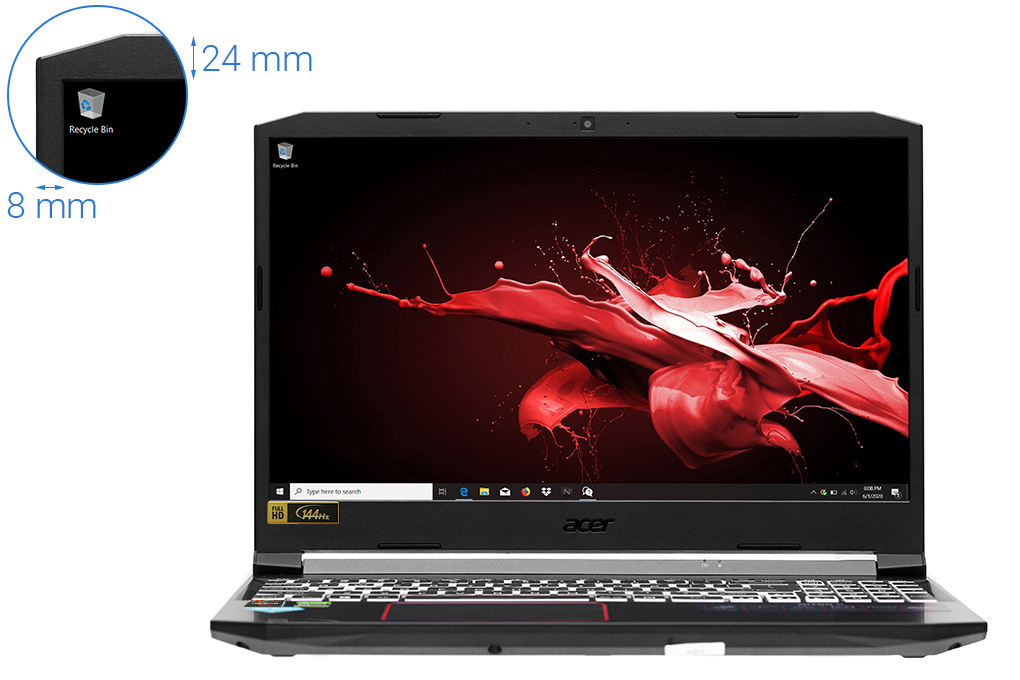 Laptop Acer Nitro AN515 44 R9JM R5 4600H/8GB/512GB/4GB GTX1650/144Hz/Win10 (NH.Q9MSV.003) chính hãng