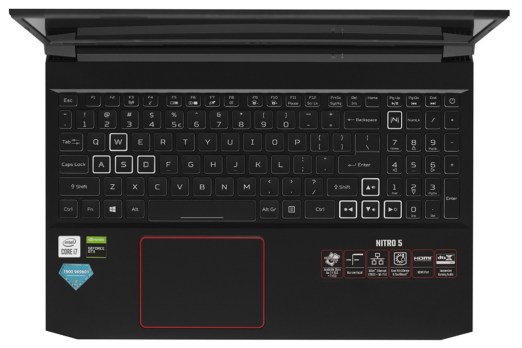 Laptop Acer Nitro AN515 55 72P6 i7 10750H/8GB/512GB/4GB GTX1650/144Hz/Win10 (NH.QBNSV.004) giá tốt