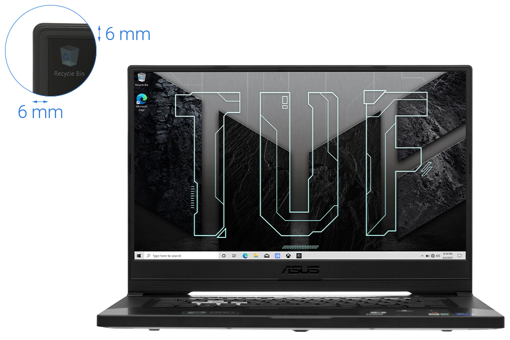 Laptop Asus TUF Gaming FX516PM i7 11370H/16GB/512GB/6GB RTX3060/144Hz/Win10 (HN023T) chính hãng