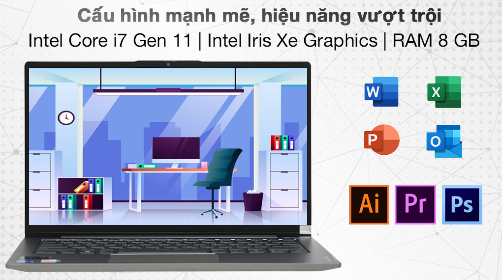 Laptop Lenovo ThinkBook 14s G2 ITL i7 1165G7/8GB/512GB/Win10 (20VA000MVN)