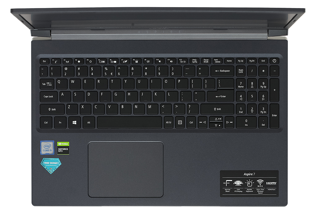 Laptop Acer Aspire 7 Gaming A715 75G 52S5 i5 9300H/8GB/512GB/4GB GTX1650Ti/Balo/Win10 (NH.Q85SV.002) giá tốt