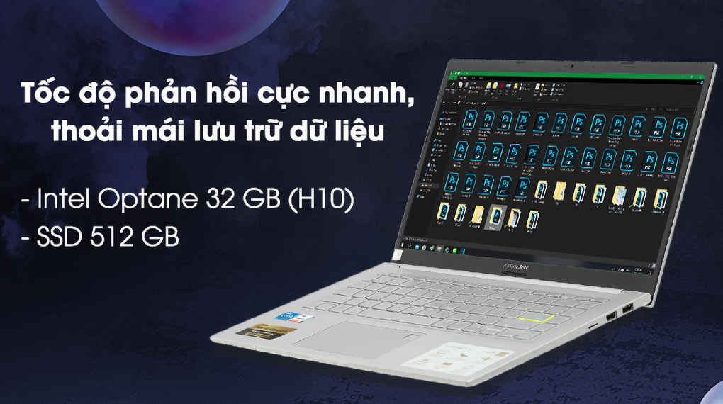 Laptop Asus VivoBook A415EA i5 1135G7/8GB/32GB+512GB//Win10 (AM889T)