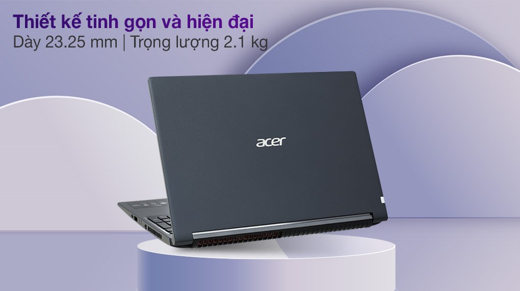 Laptop Acer Aspire 7 Gaming A715 41G R150 R7 3750H/8GB/512GB/4GB GTX1650Ti/Balo/Win10 (NH.Q8SSV.004)