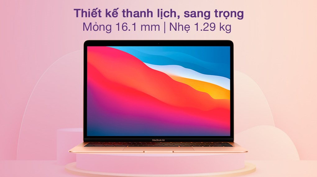 Laptop Apple MacBook Air M1 2020 16GB/256GB/Gold (Z12A0004Z)