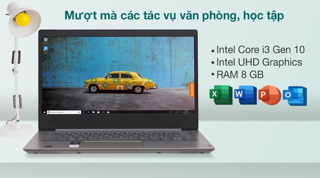 Laptop Lenovo Ideapad 3 14IML05 i3 10110U/8GB/256GB/Win10 (81WA00HPVN)