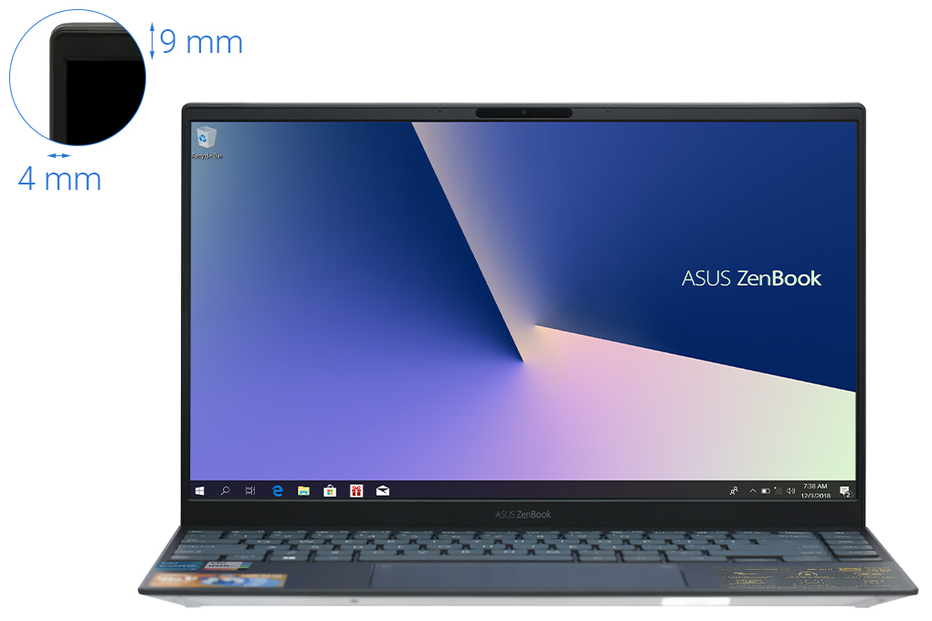 Laptop Asus ZenBook UX425EA i5 1135G7/8GB/512GBCáp/Túi/Win10 (KI429T) chính hãng