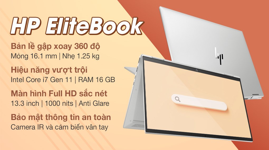 Laptop HP EliteBook X360 1030 G8 i7 1165G7/16GB/512GB/Touch/Pen/Win10 Pro (3G1C4PA)