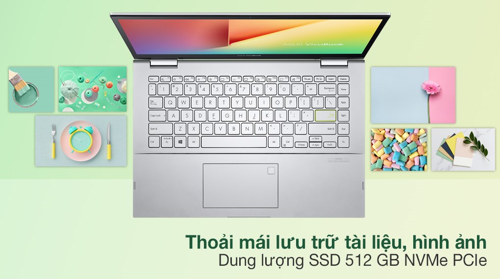 Laptop Asus VivoBook Flip TP470EA i3 1115G4/4GB/512GB/Touch/Pen/Win10 (EC027T)