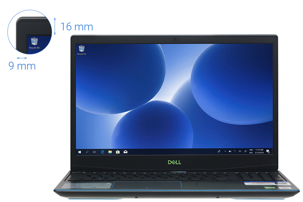 Laptop Dell Gaming G3 15 i7 10750H/16GB/256GB + 1TB/4GB GTX1650Ti/Win10 (P89F002G3500C) chính hãng