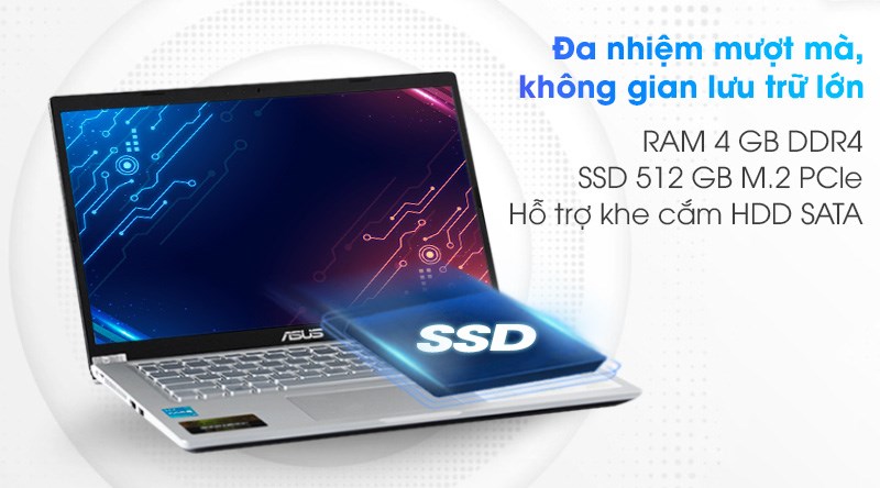 Laptop Asus VivoBook X415EA i3 1115G4/4GB/512GB/Win10 (EB263T)
