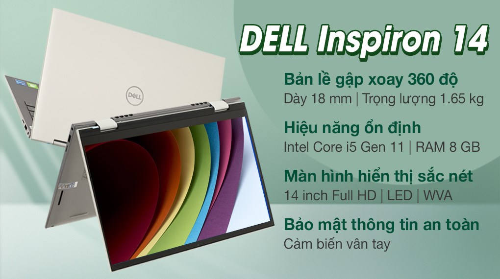 Laptop Dell Inspiron 14 5410 i5 1135G7/8GB/512GB/2GB MX350/Touch/Pen/Office H&S2019/Win10 (N4I5147W)