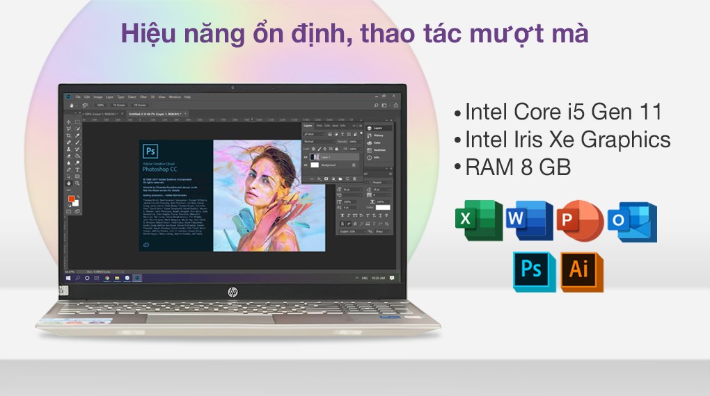 Laptop HP Pavilion 15 eg0507TU i5 1135G7/8GB/256GB/Win10 (46M06PA)