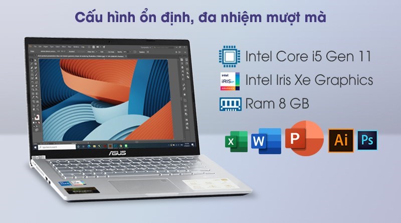 Laptop Asus VivoBook X415EA i5 1135G7/8GB/512GB/Win10 (EB637T)