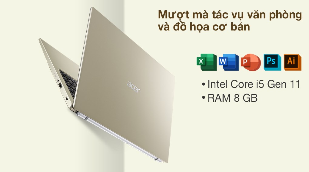 Laptop Acer Aspire 3 A315 58G 56HC i5 1135G7/8GB/512GB/2GB MX350/Win10 (NX.AN0SV.001) chính hãng