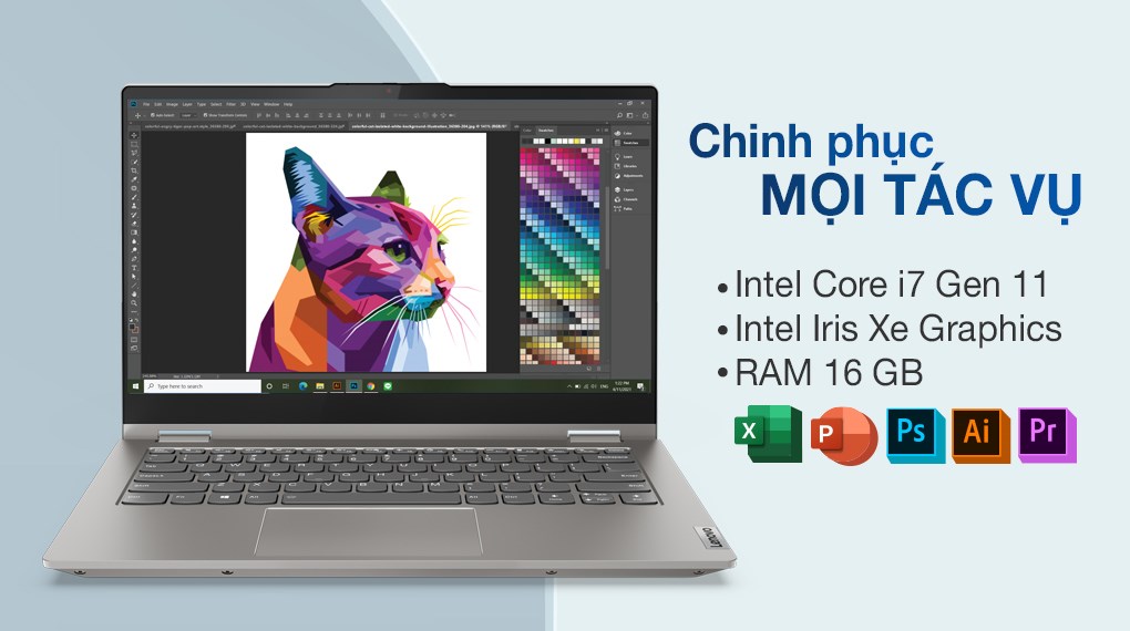 Laptop Lenovo ThinkBook 14s Yoga ITL i7 1165G7/16GB/512GB/Touch/Pen/Win10 (20WE004FVN)