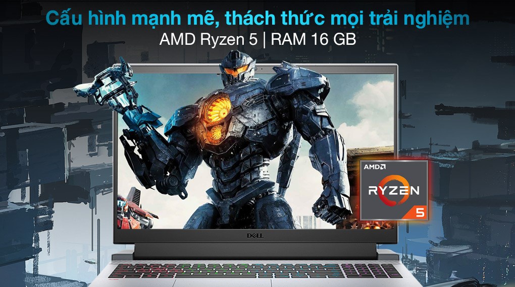 Laptop Dell Gaming G15 5515 R5 5600H/16GB/512GB/4GB RTX3050/120Hz/Win10 (P105F004BGR)
